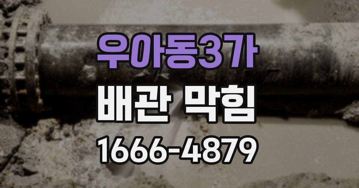 우아동3가 배관 막힘