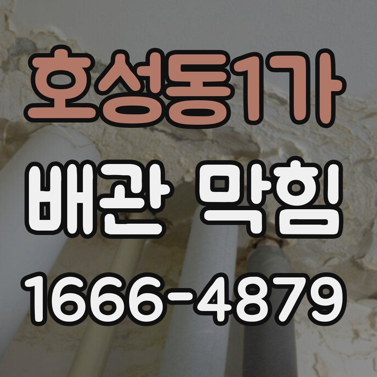 호성동1가 배관 막힘
