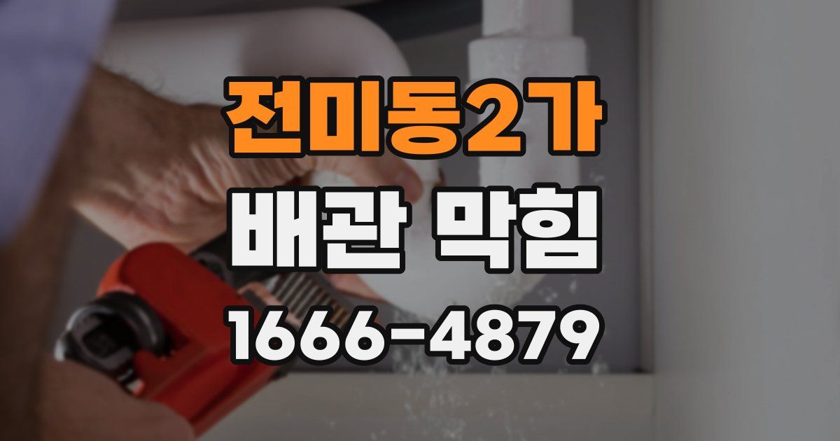 전미동2가 배관 막힘