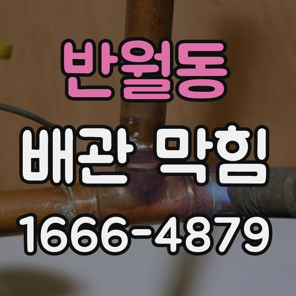 반월동 배관 막힘