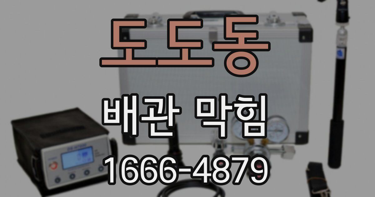 도도동 배관 막힘