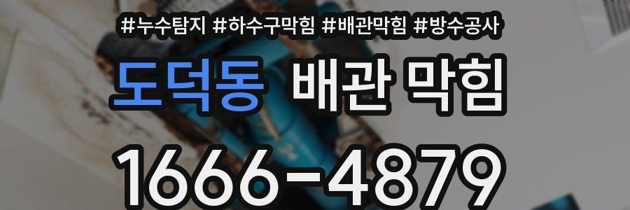 도덕동 배관 막힘