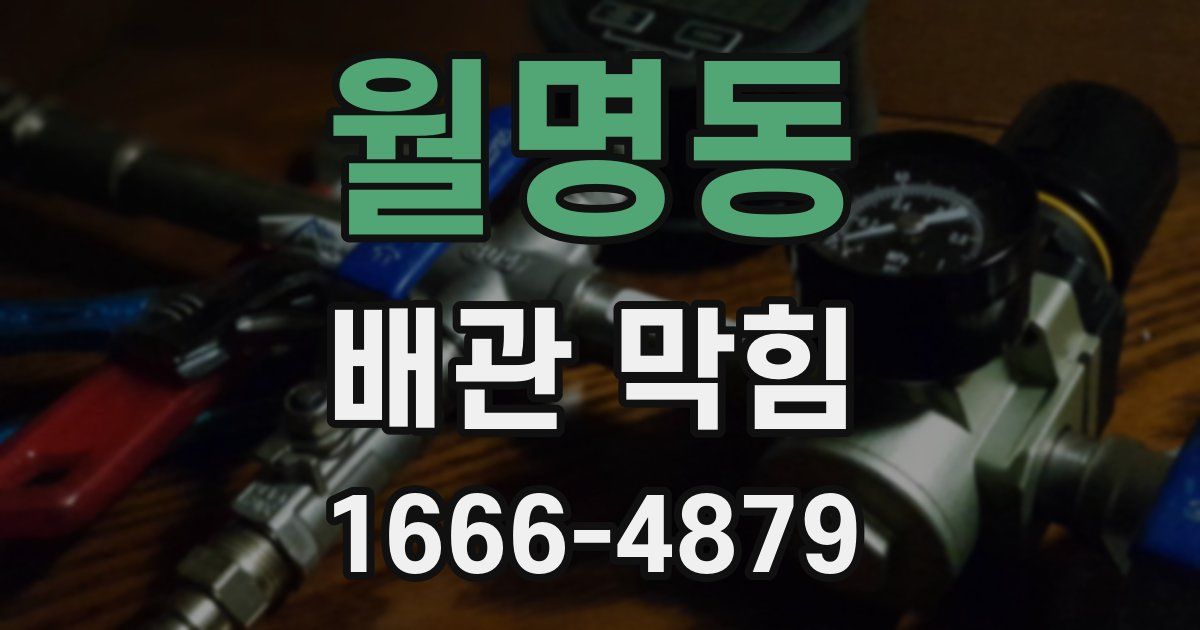 월명동 배관 막힘