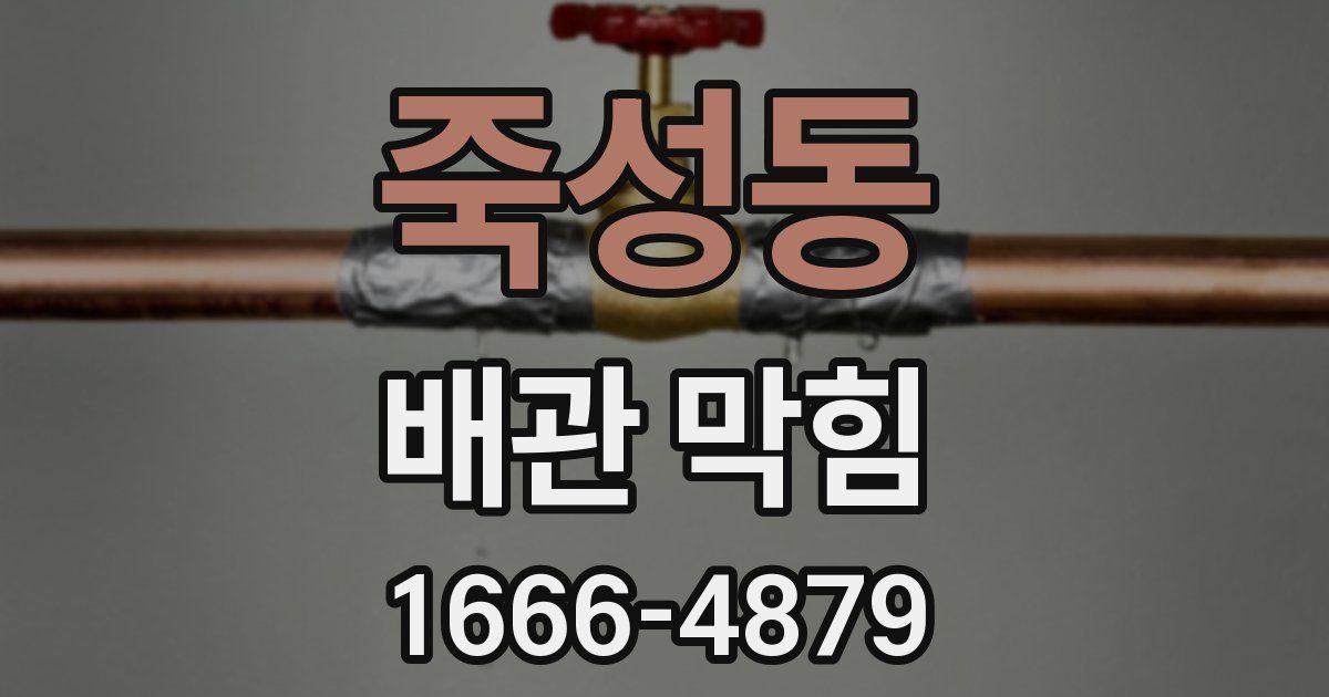 죽성동 배관 막힘