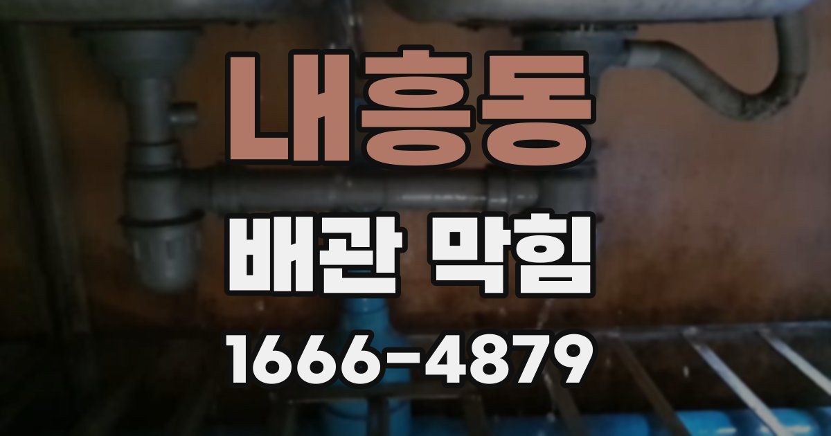 내흥동 배관 막힘