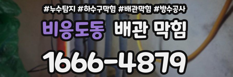 비응도동 배관 막힘