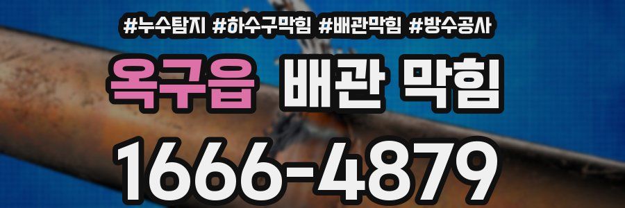 옥구읍 배관 막힘