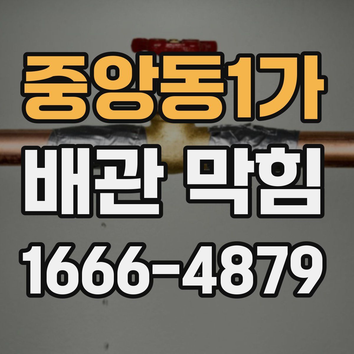 중앙동1가 배관 막힘