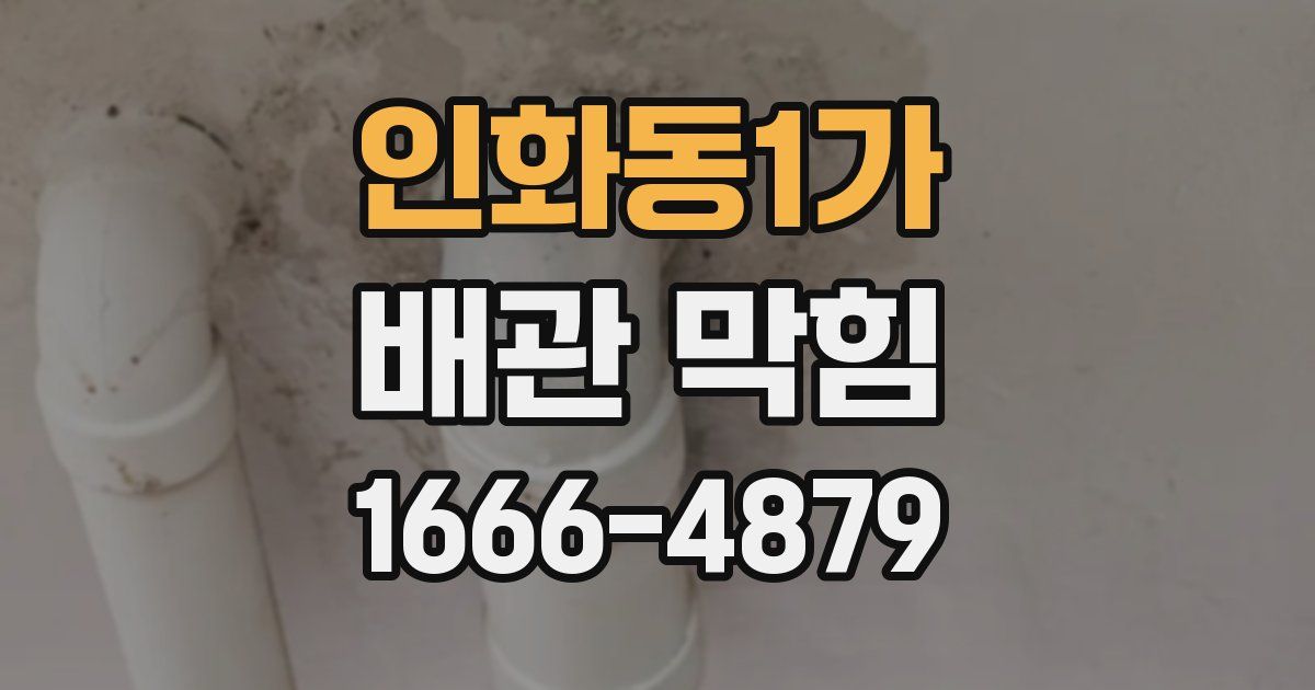 인화동1가 배관 막힘