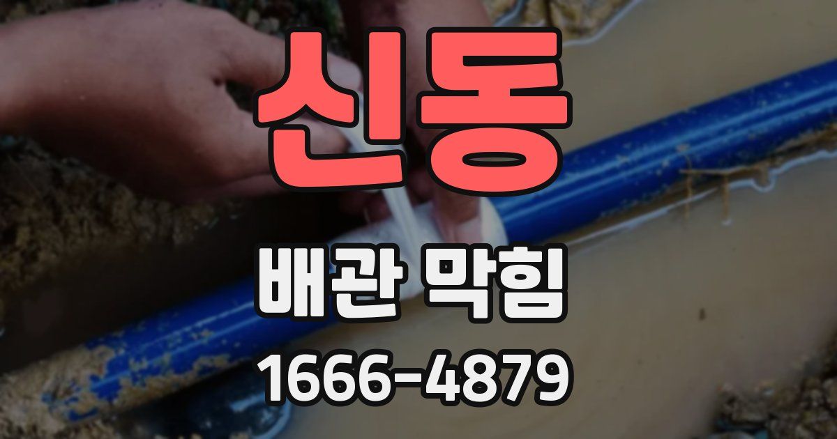 신동 배관 막힘