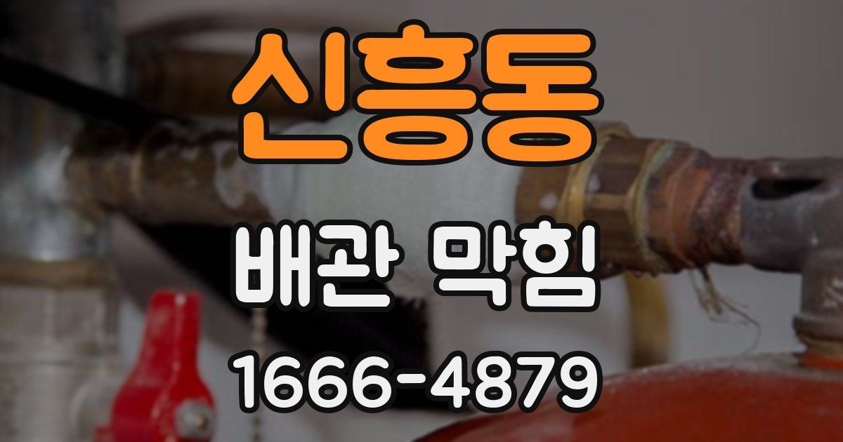 신흥동 배관 막힘