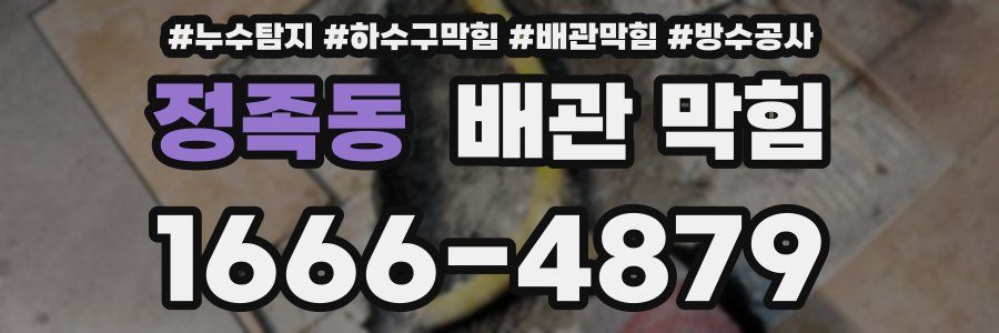 정족동 배관 막힘