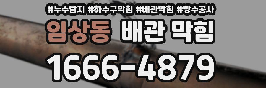 임상동 배관 막힘