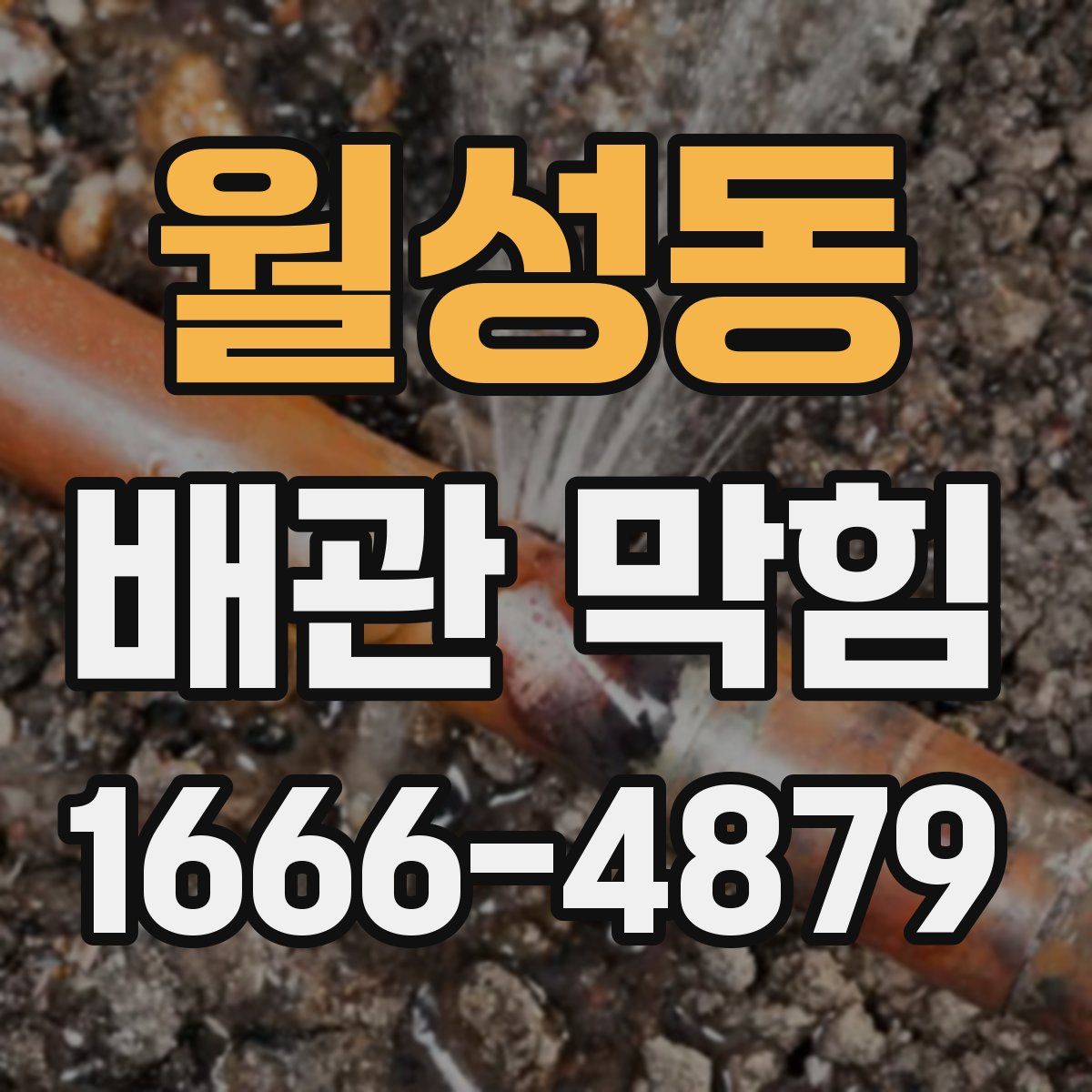 월성동 배관 막힘