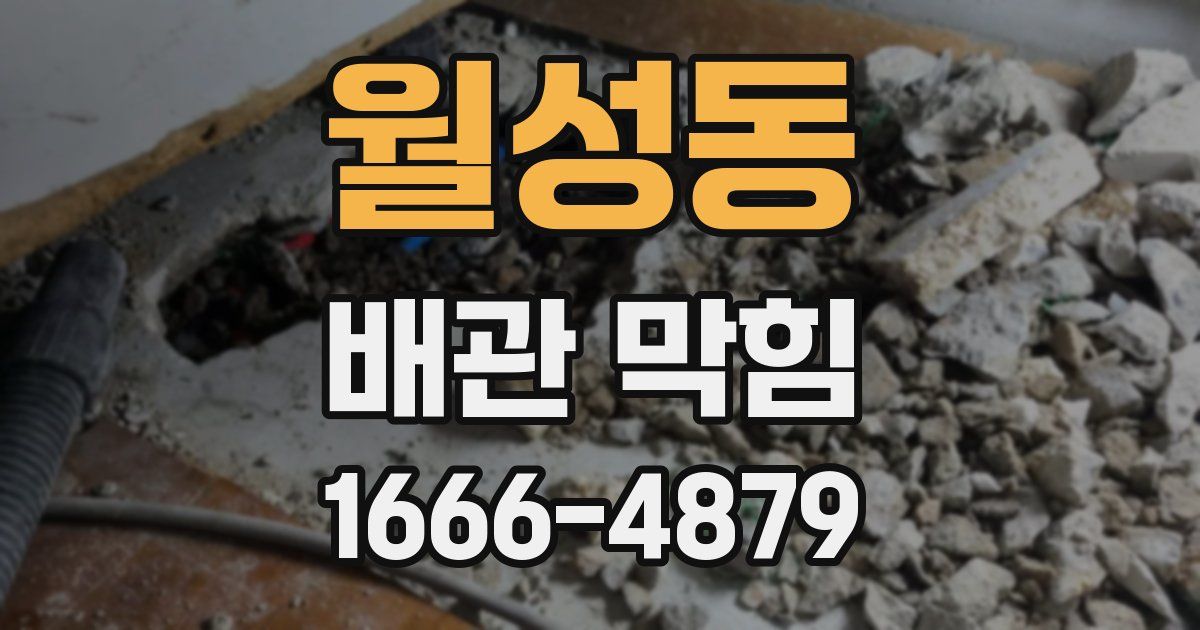 월성동 배관 막힘