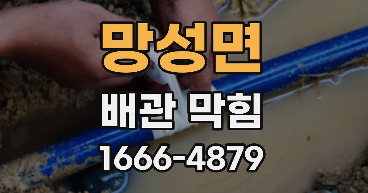 망성면 배관 막힘
