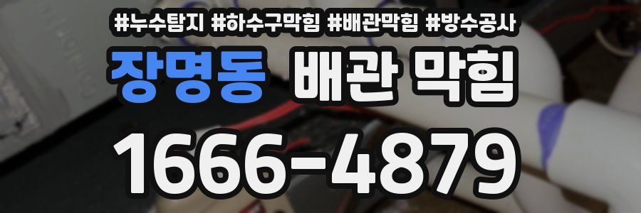 장명동 배관 막힘