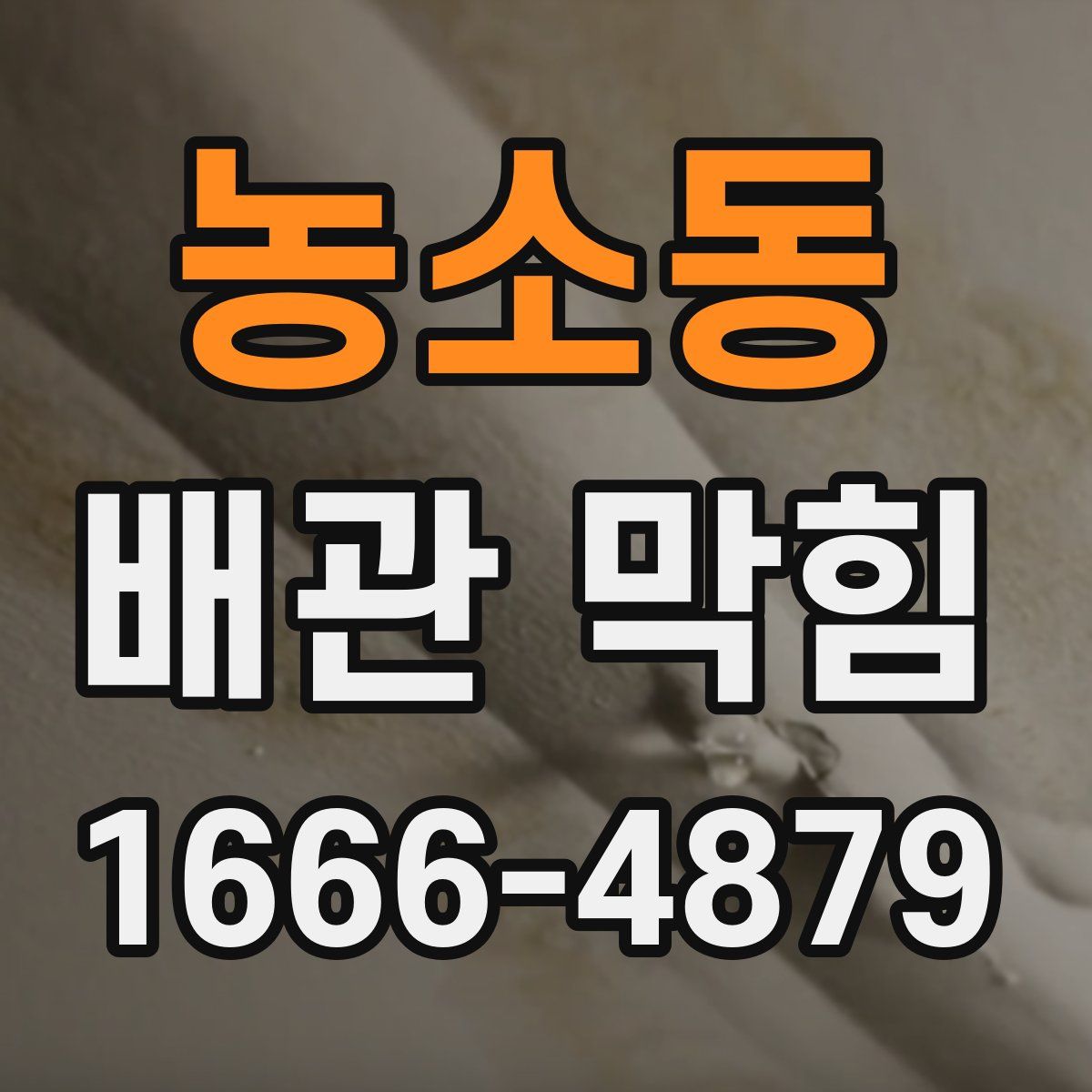 농소동 배관 막힘