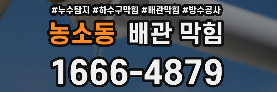 농소동 배관 막힘