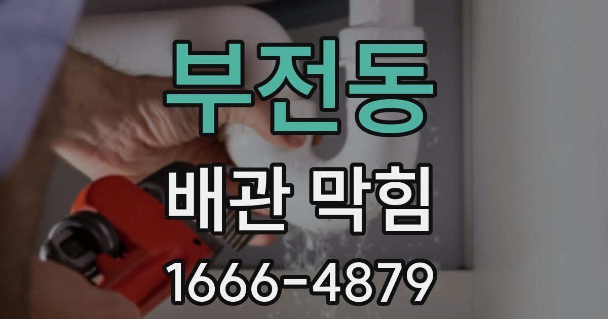 부전동 배관 막힘