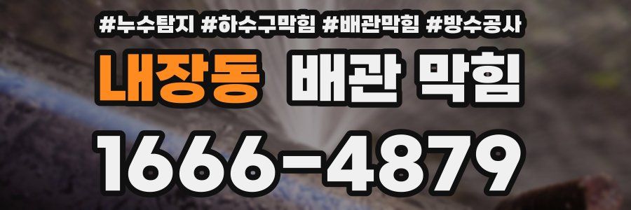 내장동 배관 막힘