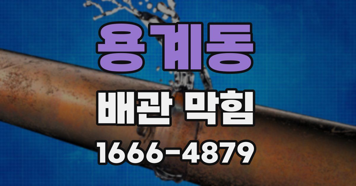 용계동 배관 막힘