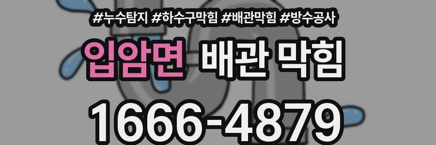 입암면 배관 막힘