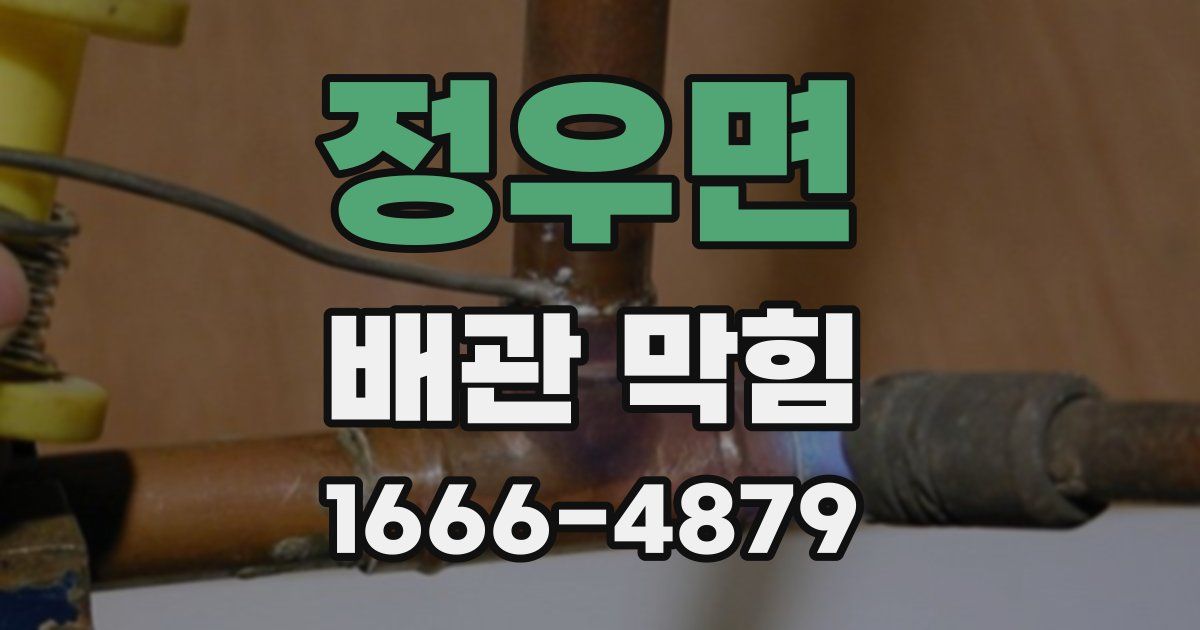 정우면 배관 막힘