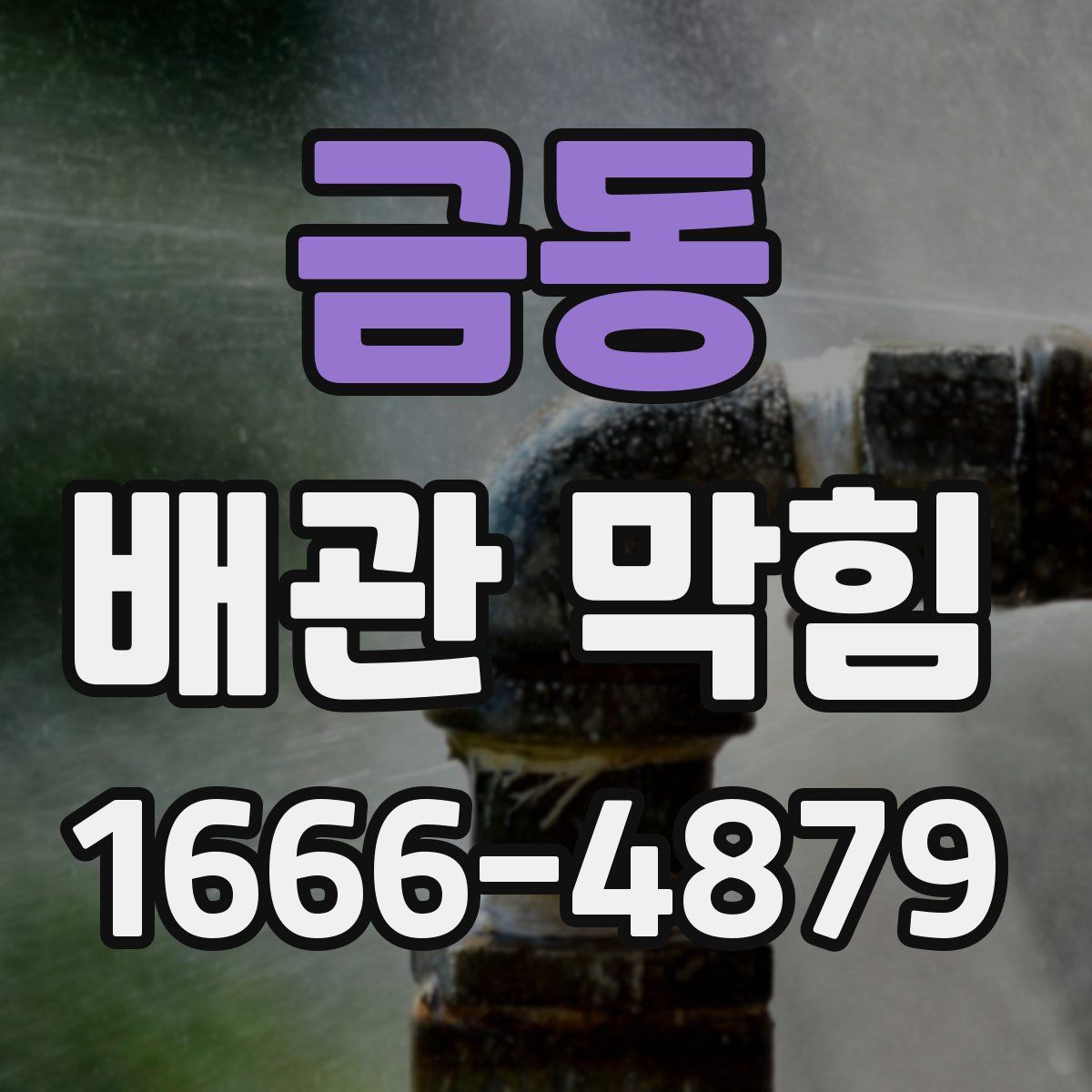 금동 배관 막힘