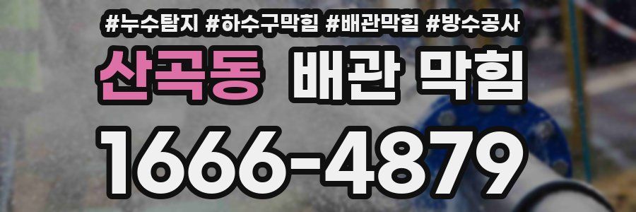 산곡동 배관 막힘