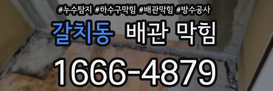 갈치동 배관 막힘