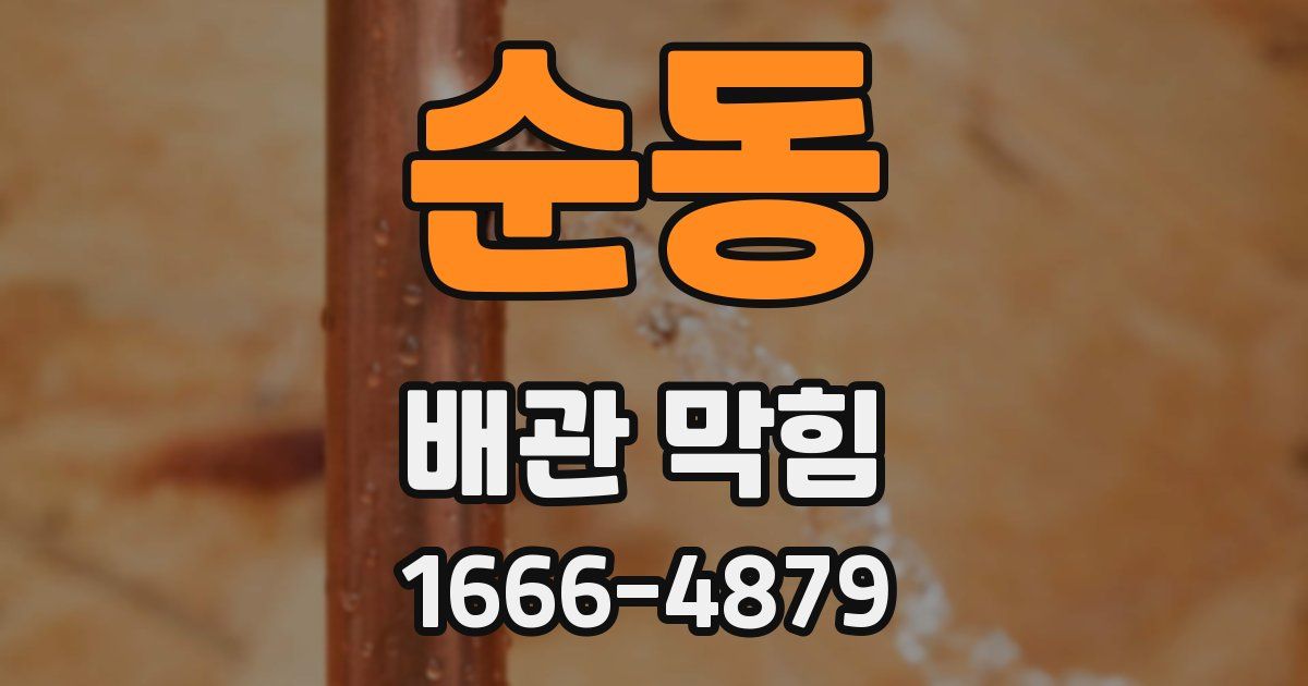 순동 배관 막힘