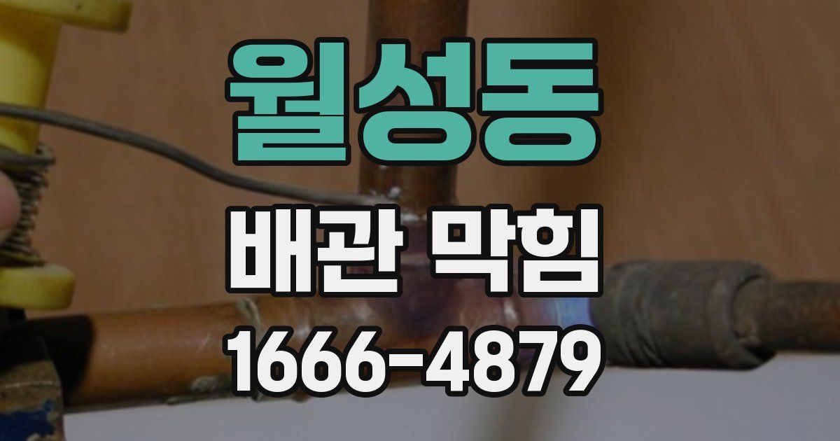 월성동 배관 막힘