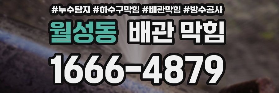 월성동 배관 막힘