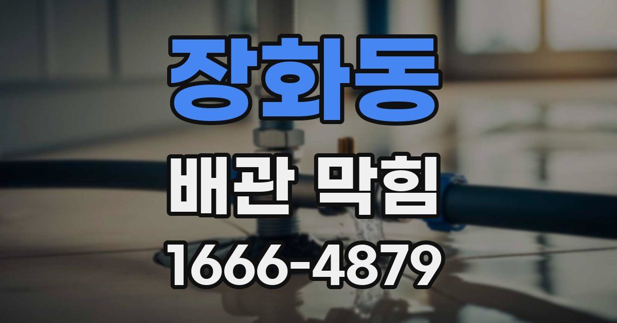 장화동 배관 막힘