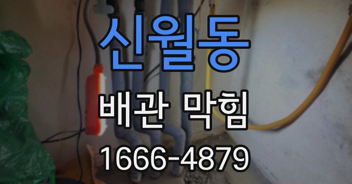 신월동 배관 막힘