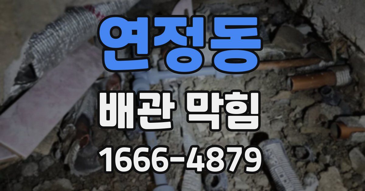 연정동 배관 막힘