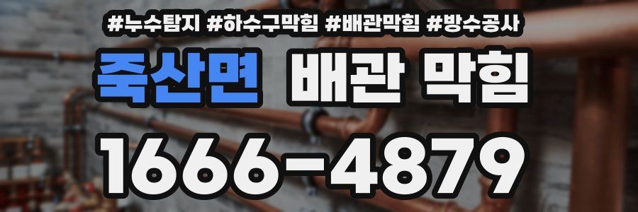 죽산면 배관 막힘