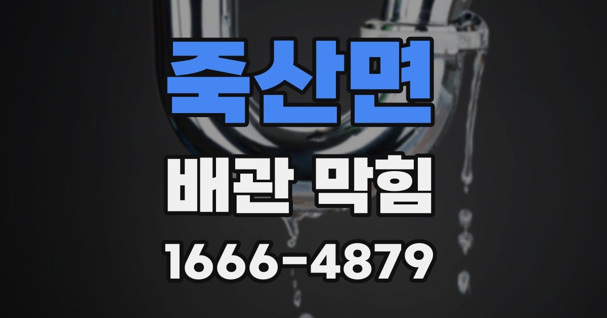 죽산면 배관 막힘