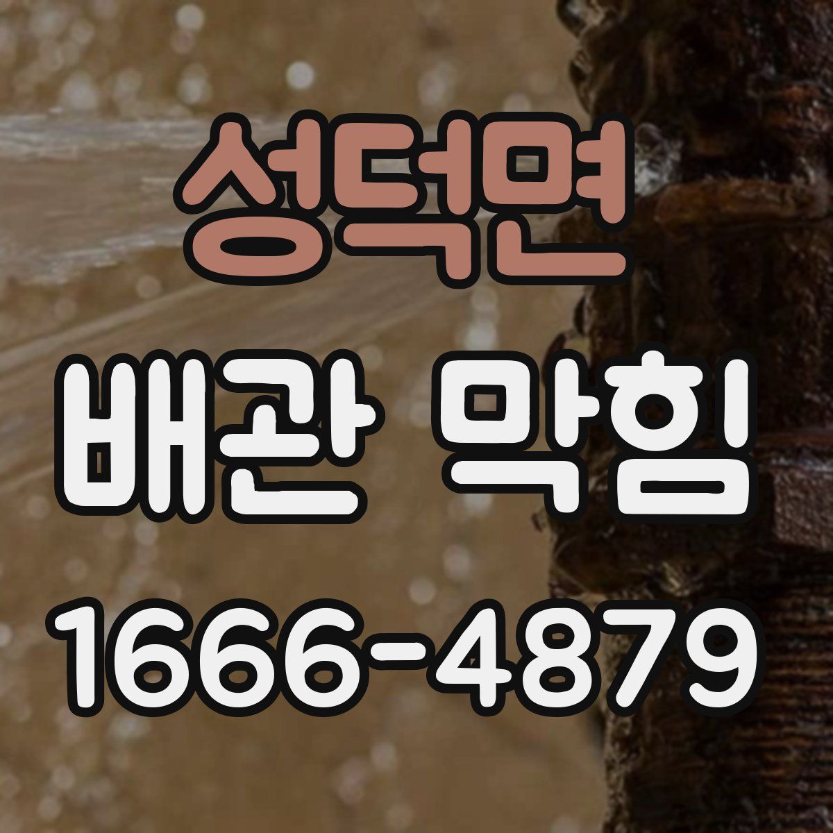 성덕면 배관 막힘