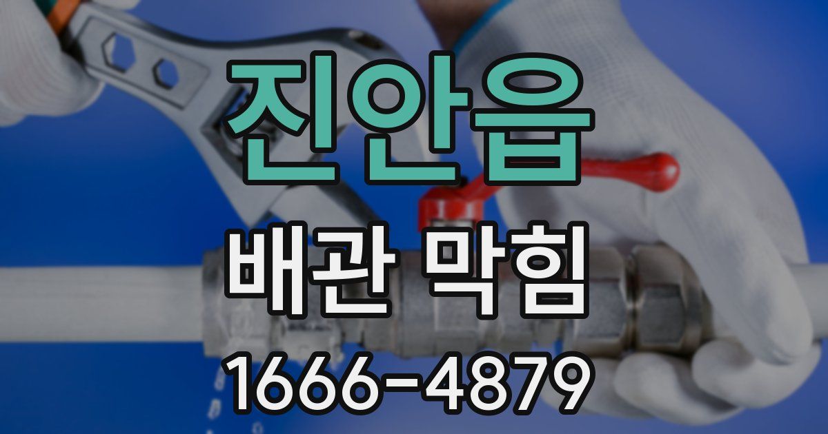 진안읍 배관 막힘