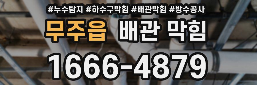무주읍 배관 막힘