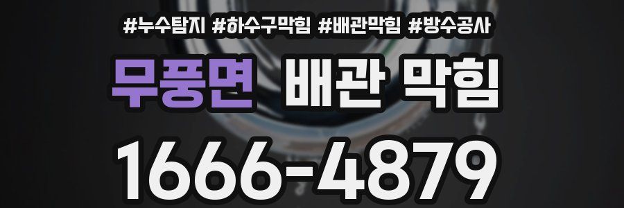 무풍면 배관 막힘