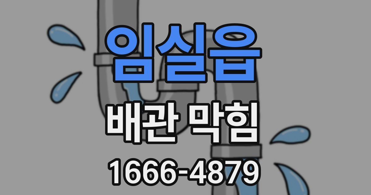 임실읍 배관 막힘