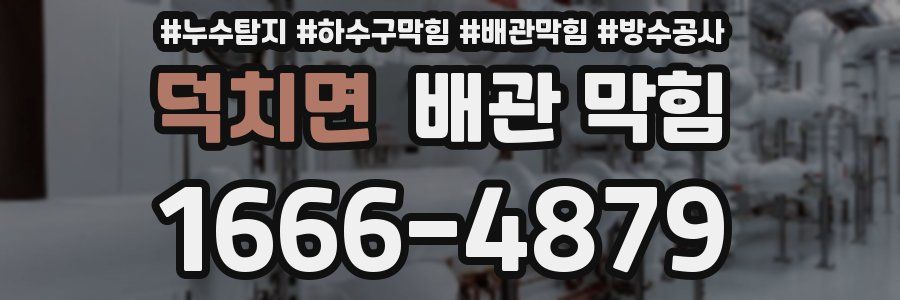 덕치면 배관 막힘