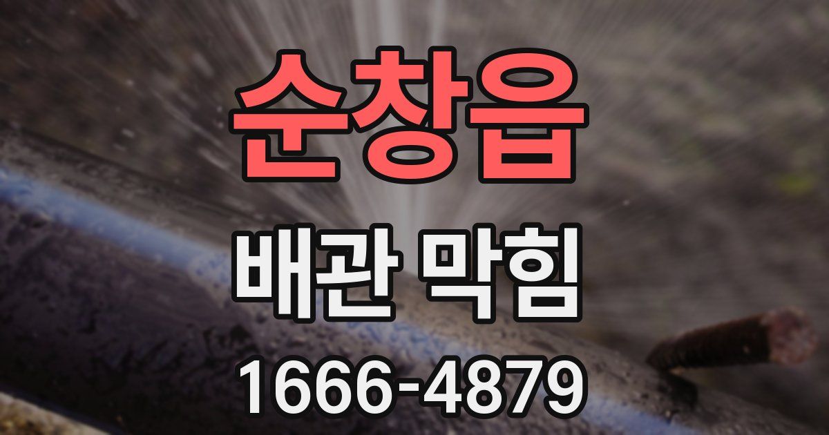 순창읍 배관 막힘