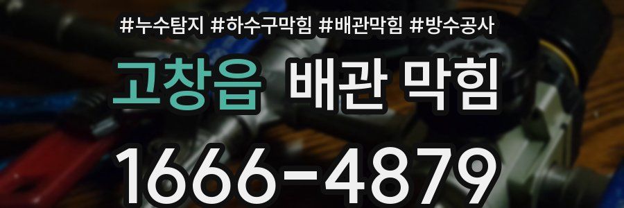 고창읍 배관 막힘