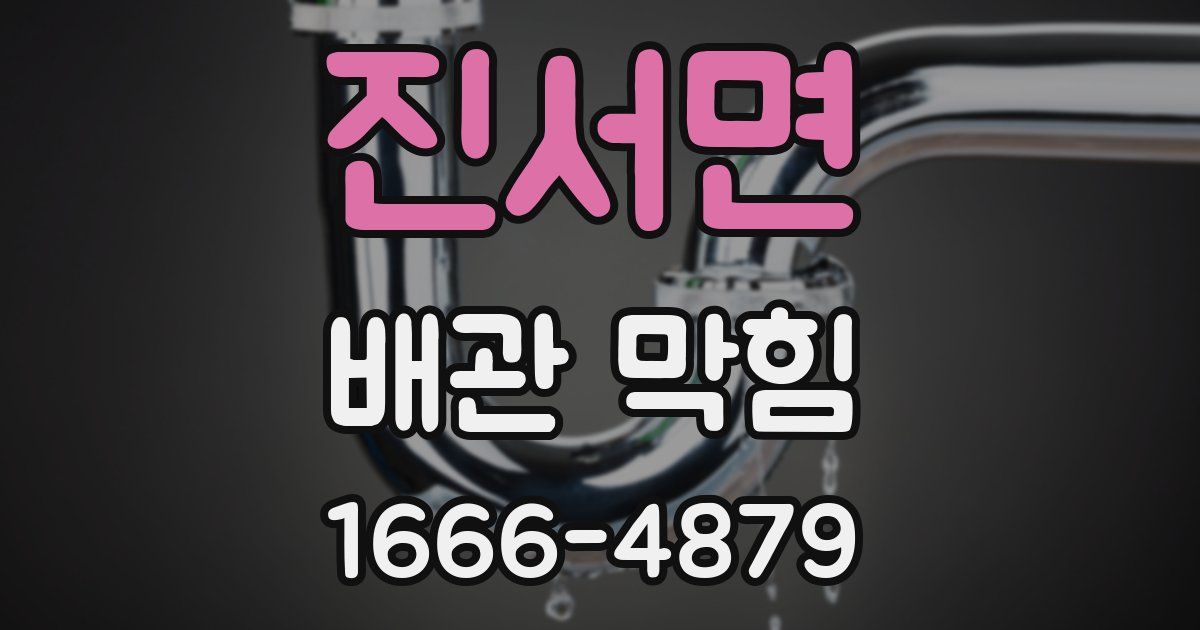 진서면 배관 막힘