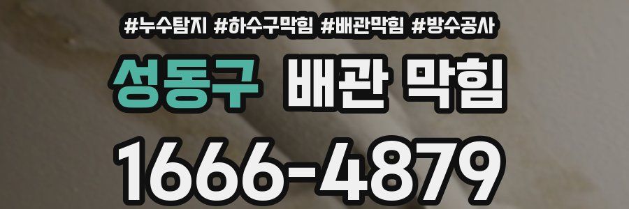 성동구 배관 막힘