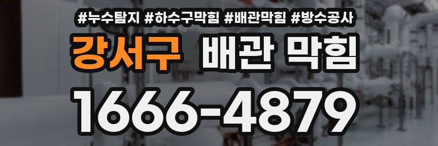 강서구 배관 막힘